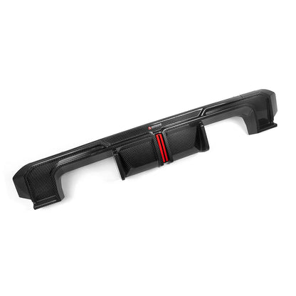 SOOQOO BMW M4 G82 G83 Type-A Prepreg Carbon Fiber Rear Diffuser Set With Brake Light
