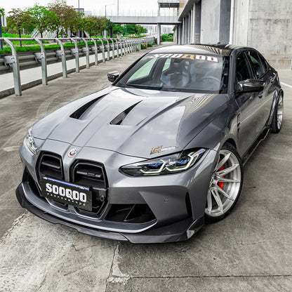 SOOQOO BMW M3 G80 M4 G82 Type-B Prepreg Carbon Fiber Front Lip