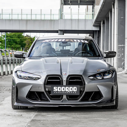 SOOQOO BMW M3 G80 M4 G82 Type-B Prepreg Carbon Fiber Front Lip