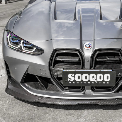 SOOQOO BMW M3 G80 M4 G82 Type-B Prepreg Carbon Fiber Front Lip