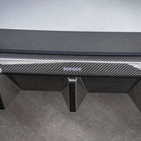 SOOQOO BMW M3 G80 G81 Type-B Prepreg Carbon Fiber Rear Diffuser Set