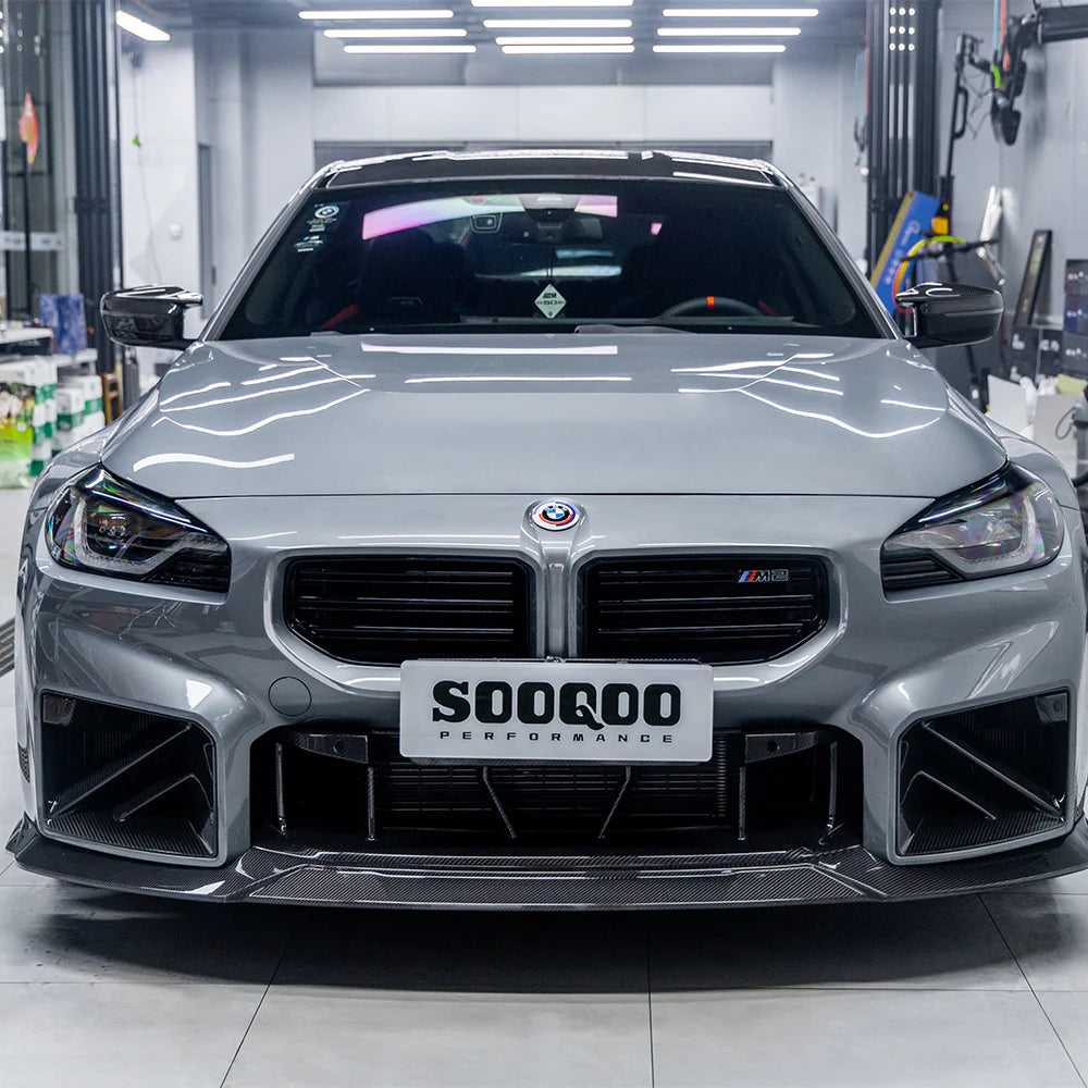 SOOQOO BMW M2 G87 Type-C Prepreg Carbon Fiber Front Lip