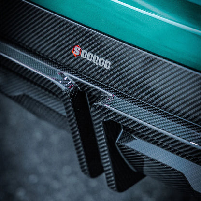 SOOQOO BMW X5M F95 LCI Prepreg Carbon Fiber Diffuser