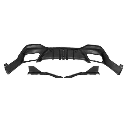 SOOQOO BMW X6 G06 Prepreg Carbon Fiber Rear Diffuser With Brake Light