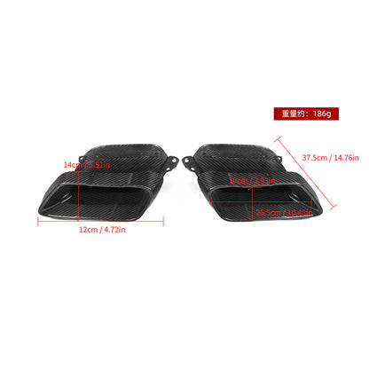 SOOQOO BMW X5 G05 Carbon Fiber Exhaust Tips