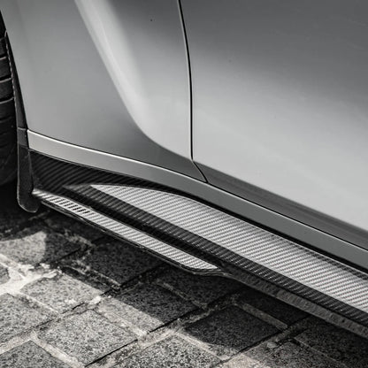 SOOQOO M3 G80 G81 Carbon Fiber Side Skirt