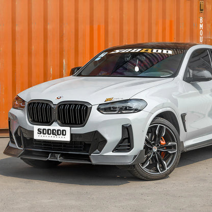 SOOQOO BMW X3 G01 X4 G02 LCI Type-B Prepreg Carbon Fiber Front Lip