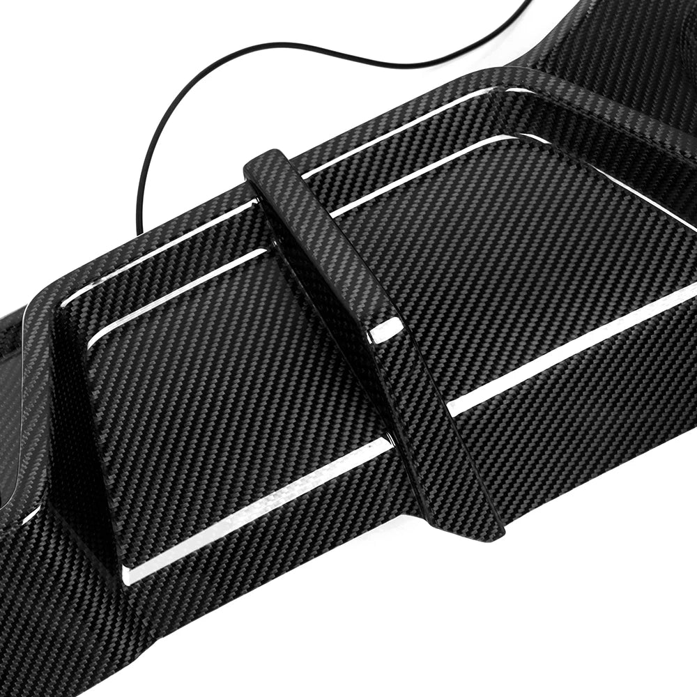 SOOQOO BMW X4M F98 LCI Prepreg Carbon Fiber Rear Diffuser With Brake Light