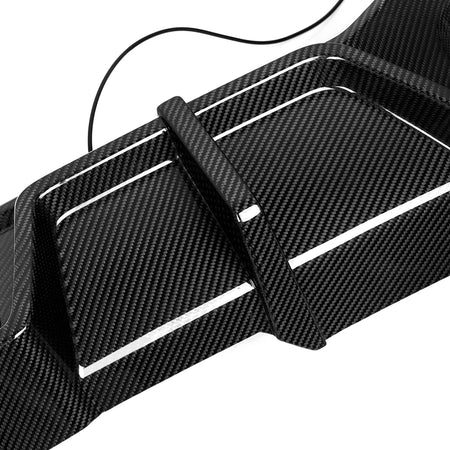 SOOQOO BMW X4M F98 LCI Prepreg Carbon Fiber Rear Diffuser With Brake Light
