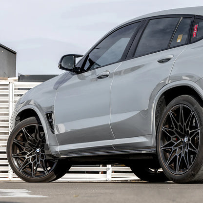 SOOQOO BMW X3M F97 X4M F98 Type-B Prepreg Carbon Fiber Side Skirt