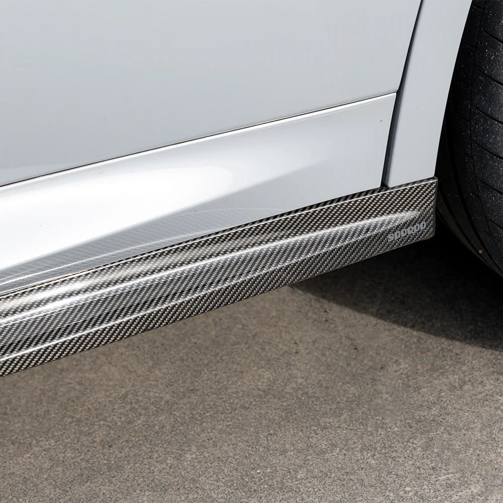 SOOQOO BMW X3M F97 X4M F98 Type-B Prepreg Carbon Fiber Side Skirt