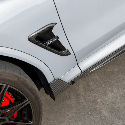 SOOQOO BMW X3M F97 X4M F98 Type-B Prepreg Carbon Fiber Side Skirt