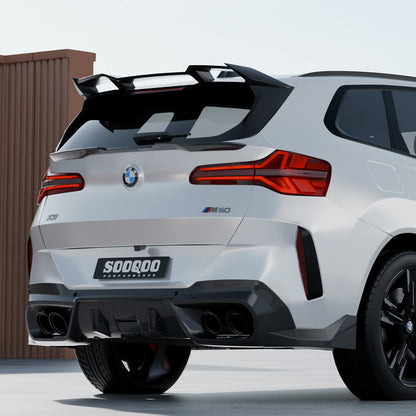 SooQoo BMW G45 X3 Rear Window Fins In Gloss Carbon Fibre