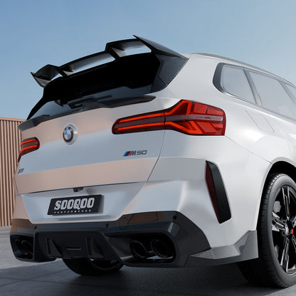 SooQoo BMW G45 X3 Rear Window Fins In Gloss Carbon Fibre