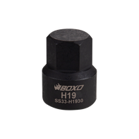 BOXO 3/8" Low Profile Impact Hex Bit Socket - Sizes H12 to H19