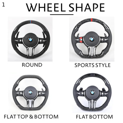 Custom LED Carbon Fiber Steering Wheel for F Chassis
