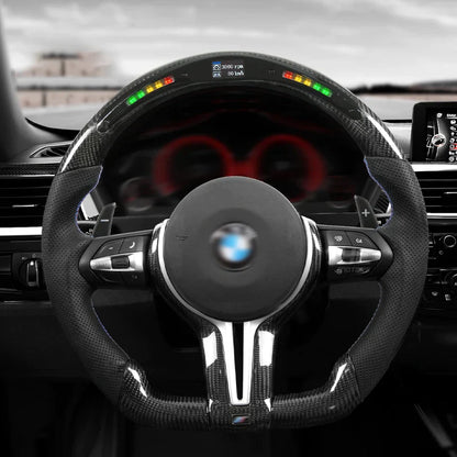 Custom LED Carbon Fiber Steering Wheel for F Chassis