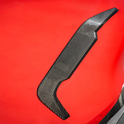 SooQoo BMW F96 X6M Rear Bumper Inserts In Gloss Carbon Fibre