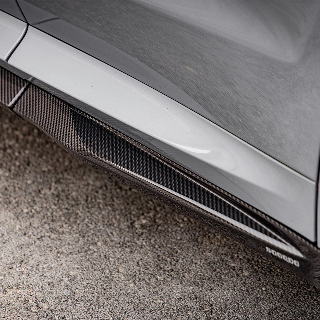 SooQoo BMW F97 X3M & F98 X4M SQ Side Skirts In Gloss Pre Preg Carbon Fibre (G01/G02 Included)