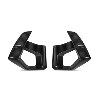 SooQoo BMW X3M F97 & X4M F98 LCI Front Ducts In Gloss Pre Preg Carbon Fibre (Facelift 2022+)