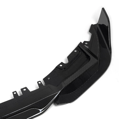 SooQoo BMW X3M F97 & X4M F98 LCI Front Splitter In Gloss Pre Preg Carbon Fibre (Facelift 2022+)