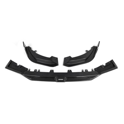 SooQoo BMW X3M F97 & X4M F98 LCI Front Splitter In Gloss Pre Preg Carbon Fibre (Facelift 2022+)