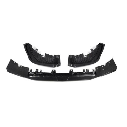 SooQoo BMW X3M F97 & X4M F98 LCI Front Splitter In Gloss Pre Preg Carbon Fibre (Facelift 2022+)