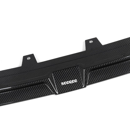 SooQoo BMW X3M F97 & X4M F98 LCI Front Splitter In Gloss Pre Preg Carbon Fibre (Facelift 2022+)