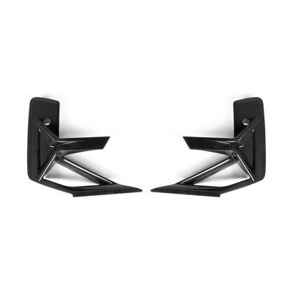 SooQoo BMW X3M F97 & X4M F98 LCI Front Canards In Gloss Pre Preg Carbon Fibre (Facelift 2022+)