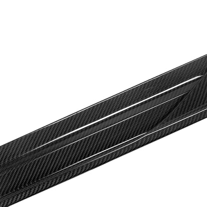 SooQoo BMW F96 X6M & G06 X6 LCI Side Skirts In Gloss Carbon Fibre