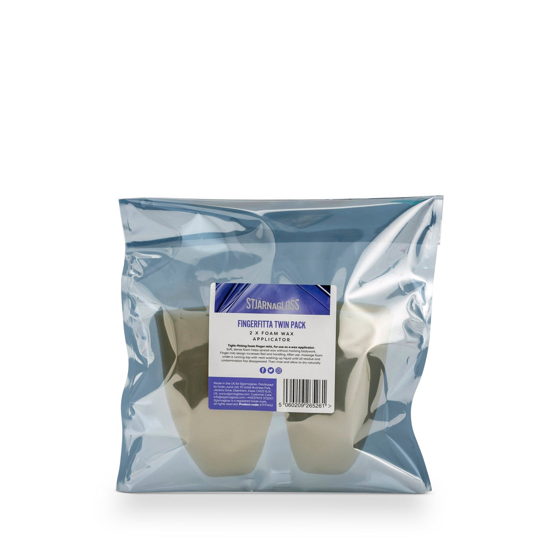 Stjarnagloss Fingerfitta Foam Wax Applicators (Twin Pack)