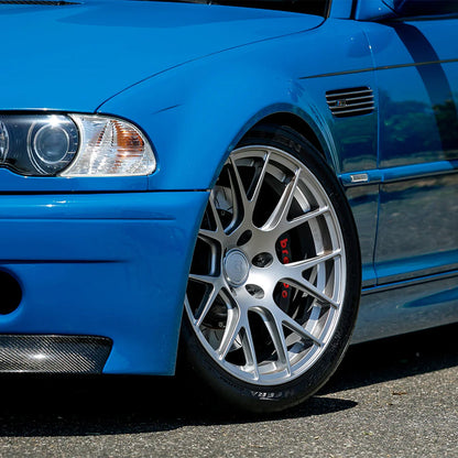 Titan 7 T-S7 Forged 7Y Spoke Alloy Wheels For BMW E46 M3 In Iridium Silver