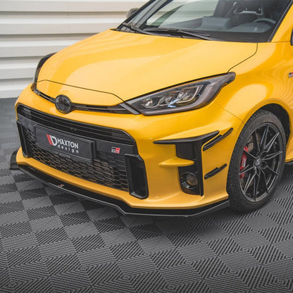 Maxton Design Toyota GR Yaris Front Bumper Canards In Gloss Black (Mk4)