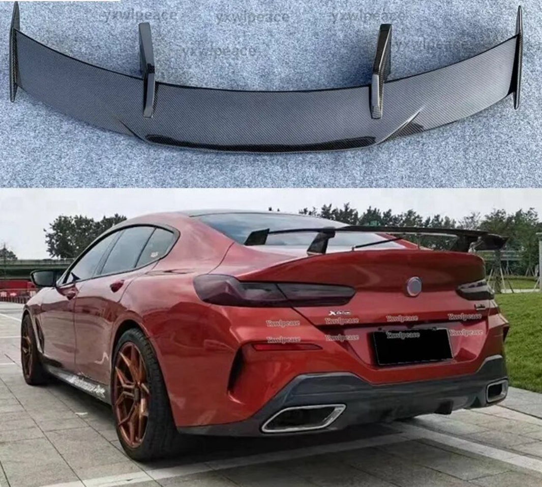 Carbon Fiber High Wing Trunk Mounted Spoiler For BMW 8 Series G14 G15 G16 M8 F91 F92 F93