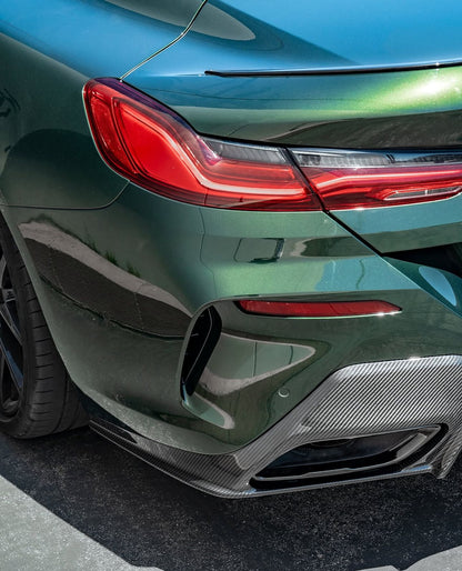 3D Style Carbon Fiber Rear Bumper Diffuser Spoiler for BMW 8 Series G14 G15 G16 Bodykit Front Lip