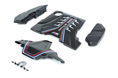 3K Dry Carbon Fiber Aero Kit for M8  F91 F92 F93  Includes Engine Cover Rear Lip Aerodynamic Parts Exterior Accessories