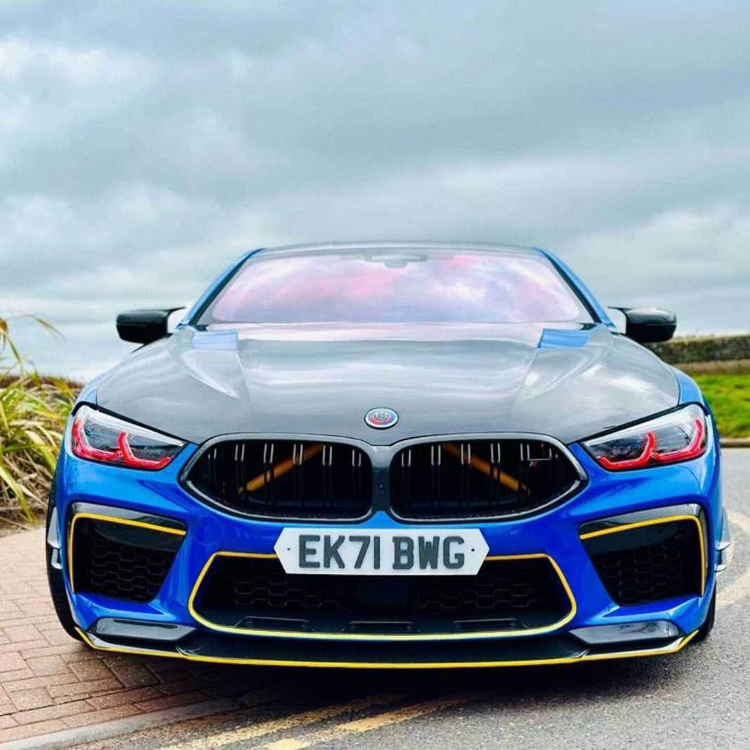 BMW 8 Series and M8 DRLs for G14 G15 G16 F91 F92 F93 M850i 840i 840d. Yellow, Dual colour and RGB