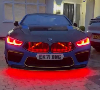 BMW 8 Series and M8 DRLs for G14 G15 G16 F91 F92 F93 M850i 840i 840d. Yellow, Dual colour and RGB