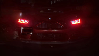 BMW 8 Series and M8 DRLs for G14 G15 G16 F91 F92 F93 M850i 840i 840d. Yellow, Dual colour and RGB
