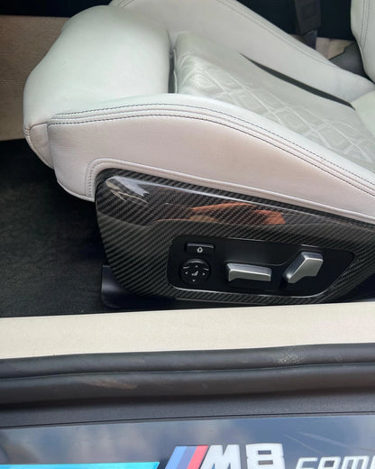 BMW Side seat cover real Carbon G14 G15 G16 840i M850i 840d F91 F92 F93 M8