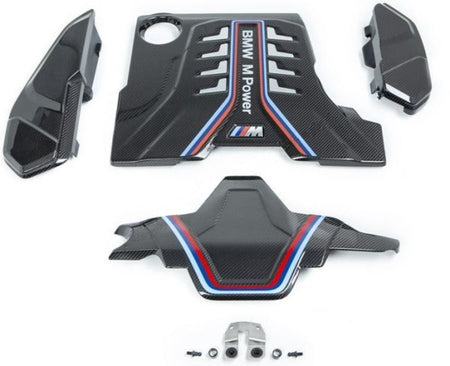 3K Dry Carbon Fiber Aero Kit for M5 F90 Includes Engine Cover Rear Lip Aerodynamic Parts Exterior Accessories