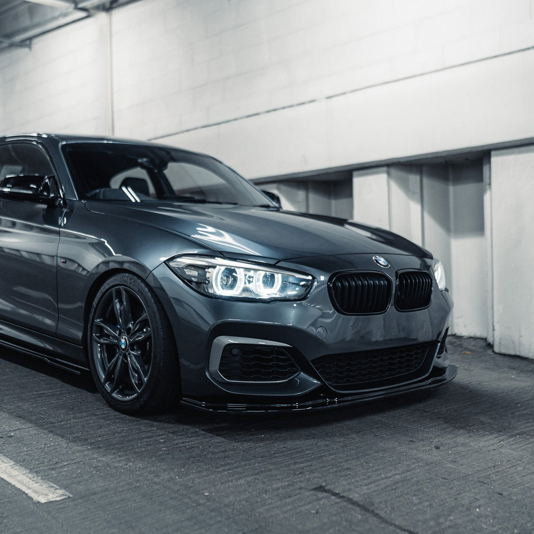 ZAERO Design BMW 1 Series LCI EVO-1 Front Splitter In Gloss Black (F20/F21)