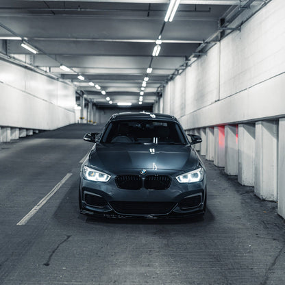 ZAERO Design BMW 1 Series LCI EVO-1 Front Splitter In Gloss Black (F20/F21)