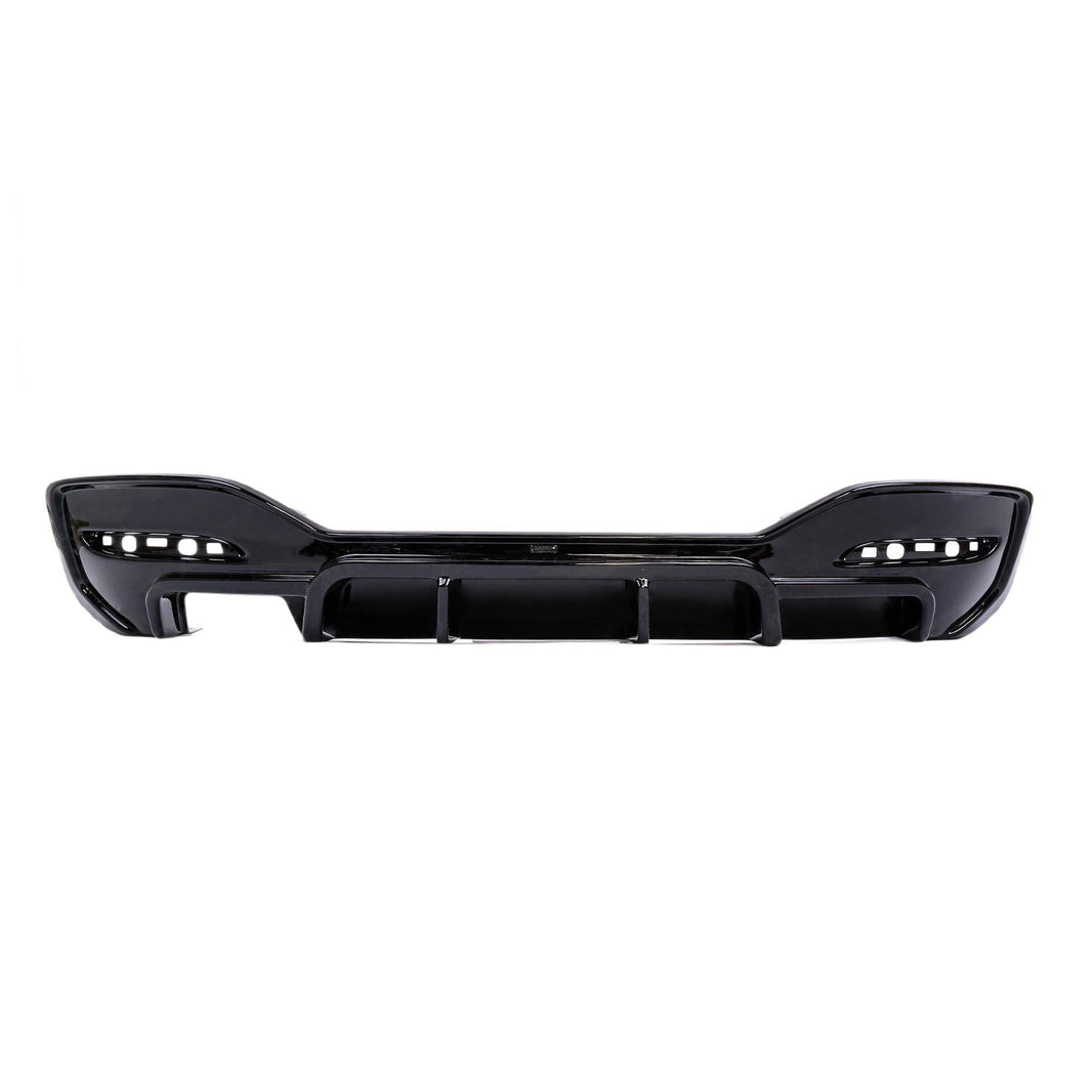 ZAERO Design BMW 1 Series LCI Single Exit EVO-1 Rear Diffuser In Gloss Black (F20/F21 118i, 120i, 125i, 120d M Sport)