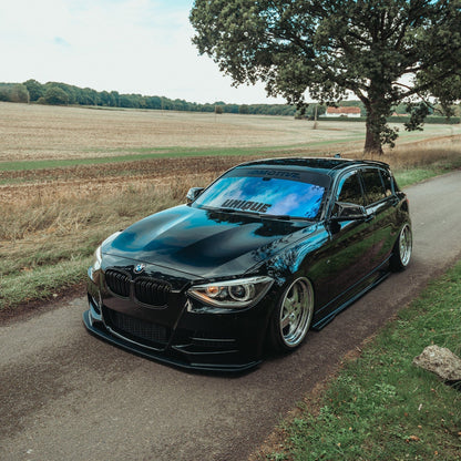 ZAERO Design BMW 1 Series Pre-LCI EVO-1 Front Splitter In Gloss Black (2011-2015 F20/F21)