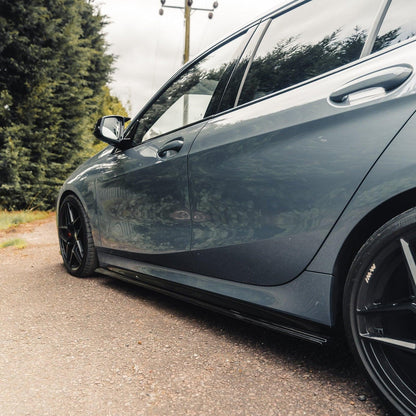 ZAERO Design BMW M135i/1 Series EVO-1 Side Skirts In Gloss Black (F40 2019+)