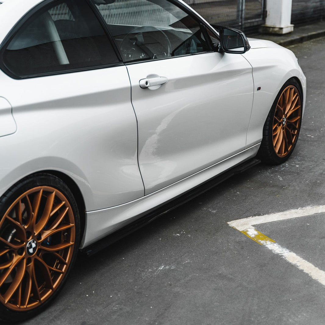 ZAERO Design BMW 1 Series/2 Series EVO-1 Side Skirts In Gloss Black (F20/F21/F22/F23)