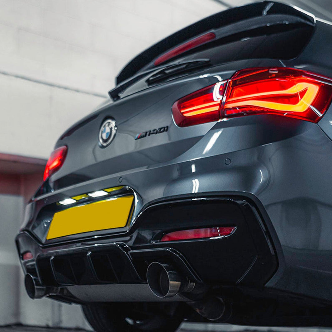 ZAERO Design BMW M135i/M140i LCI EVO-1 Rear Diffuser In Gloss Black (F20/F21)