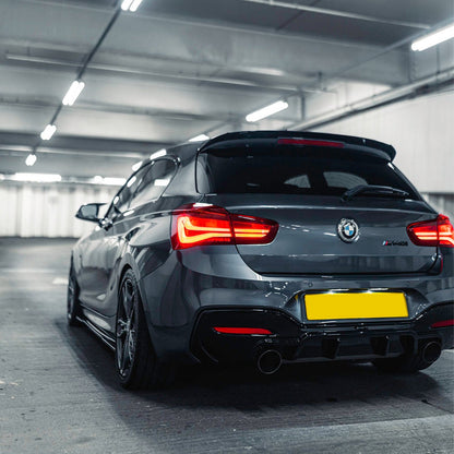 ZAERO Design BMW M135i/M140i LCI EVO-1 Rear Diffuser In Gloss Black (F20/F21)