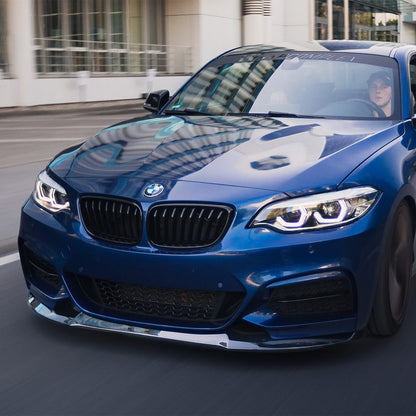 ZAERO Design BMW M235i/M240i EVO-1 Front Splitter In Gloss Black (F22/F23)